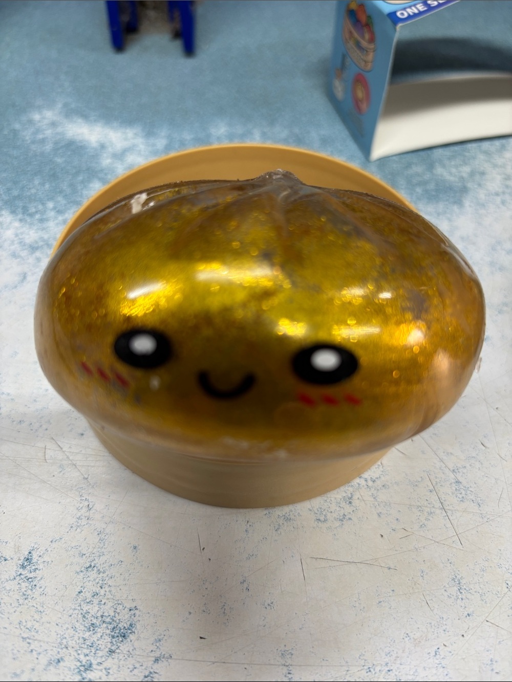 Gold Kawaii Squishy Doughnut Stress Toy - Brand: